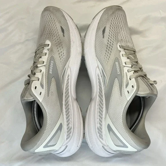 Brooks Adrenaline GTS 23 Women's Size 12 B (Medium)‎ Running Shoes White Gray - Picture 6 of 16